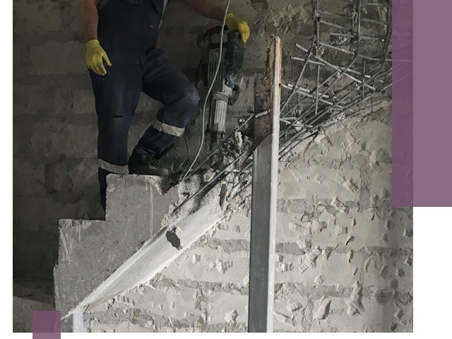 Демонтаж металлических и бетонных лестниц в Коврове