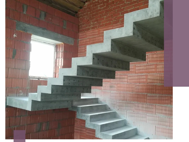 Бетонные лестницы под ключ в Коврове: монтаж, демонтаж, ремонт