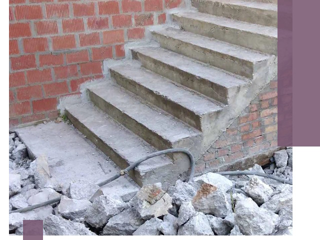 Демонтаж бетонных лестниц в Коврове: быстро и безопасно