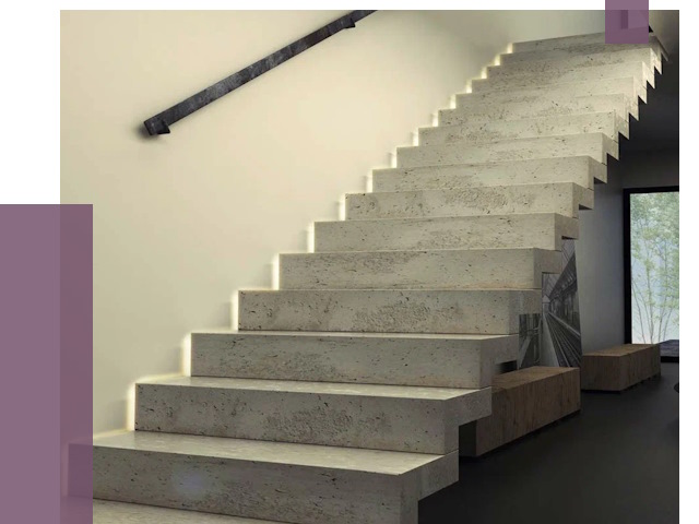 Облицовка бетонных лестниц в Коврове от 4604 руб/м2 