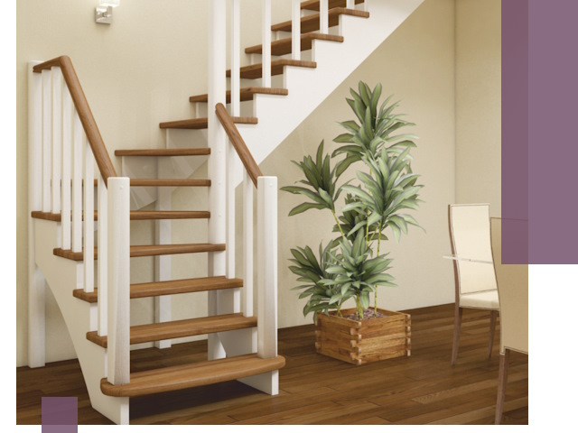 Г-образные лестницы под ключ в Коврове — изготовление и монтаж