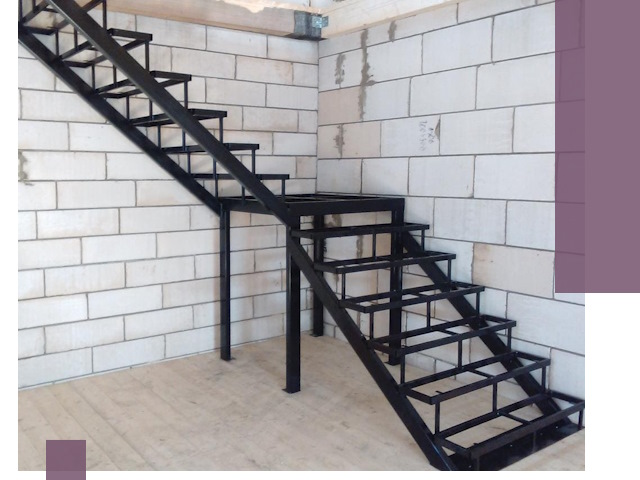 Лестницы на металлокаркасе под ключ в Коврове — изготовление и монтаж