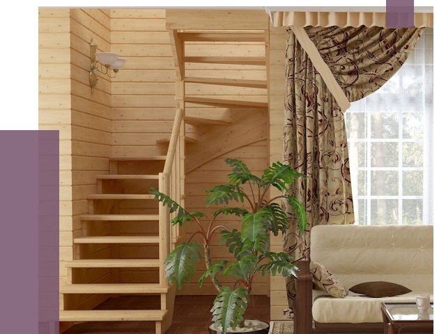 Лестницы для дачи в Коврове от 75973 руб.  | ПРОЛЁТ-Квр