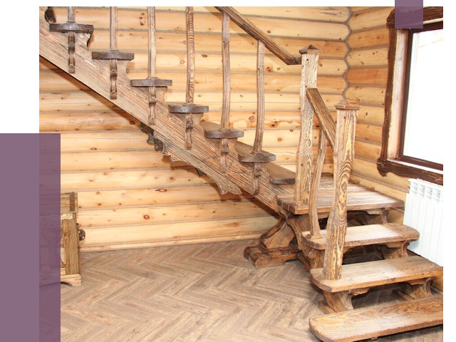 Лестницы в баню в Коврове от 19134 руб. — изготовление | ПРОЛЁТ-Квр