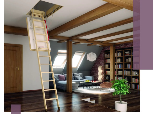 Чердачные лестницы под ключ в Коврове: изготовление и монтаж