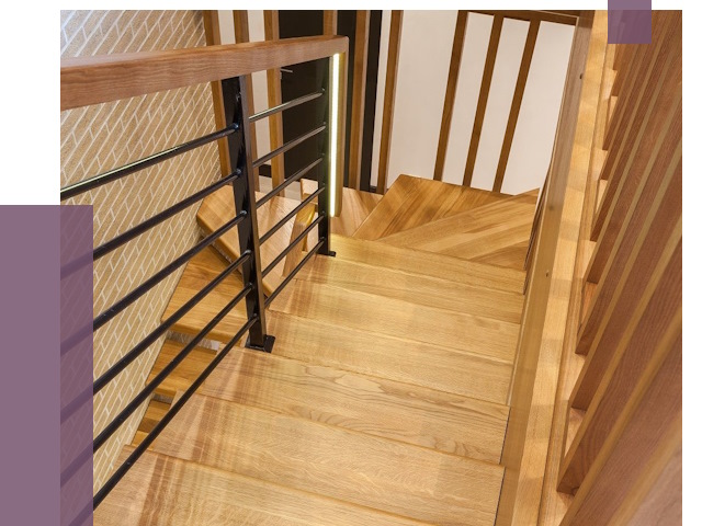 Лестницы из ясеня в Коврове под ключ от 10027 руб. 