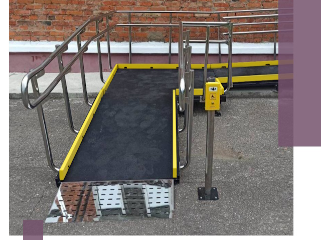 Изготовление наклонных пандусов для инвалидов в Коврове