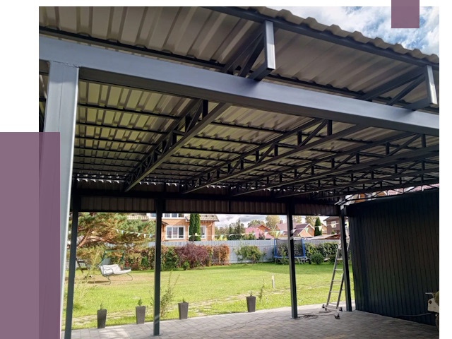 Монтаж навесов в Коврове от 7367 руб. — установка навеса | ПРОЛЁТ-Квр