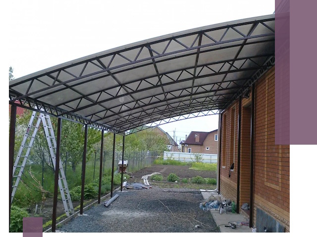 Профессиональный монтаж навесов под ключ в Коврове