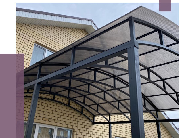 Монтаж козырьков в Коврове от 11511 руб. | ПРОЛЁТ-Квр