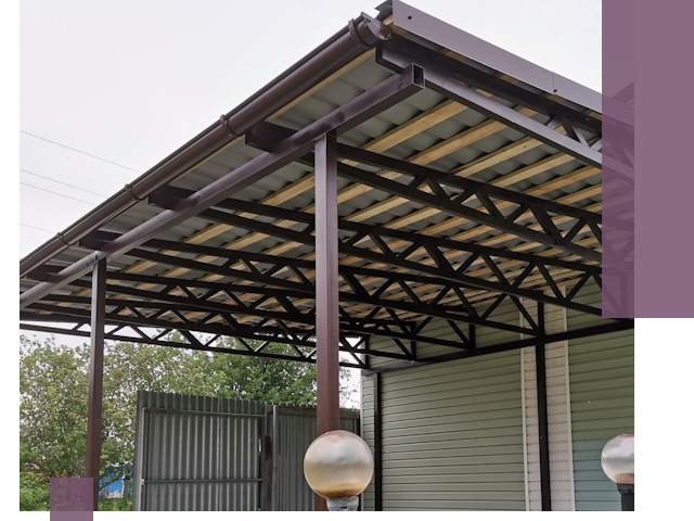 Навесы под ключ в Коврове: изготовление, монтаж и гарантия