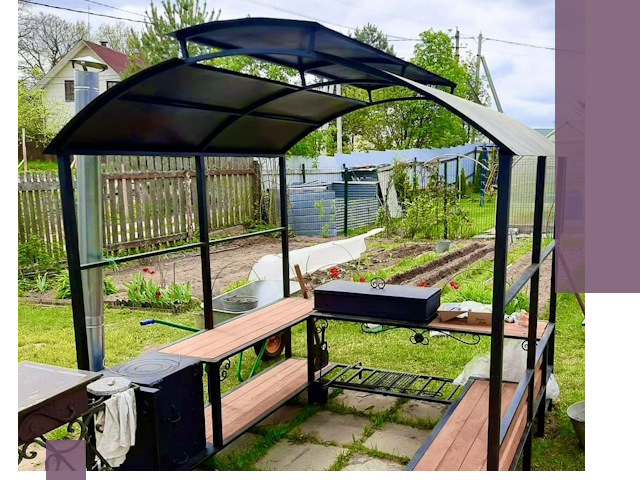 Навесы для барбекю в Коврове: изготовление, монтаж и демонтаж