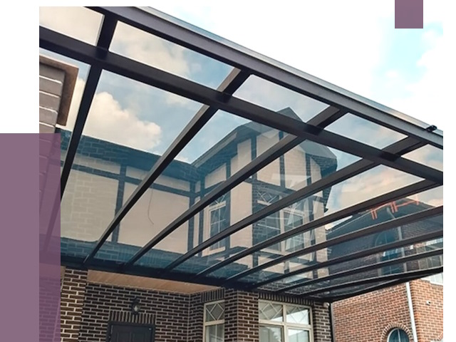 Навесы из поликарбоната в Коврове от 8615 руб. под ключ — ПРОЛЁТ-Квр