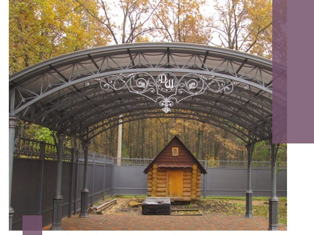 Кованые навесы премиум-класса под заказ в Коврове