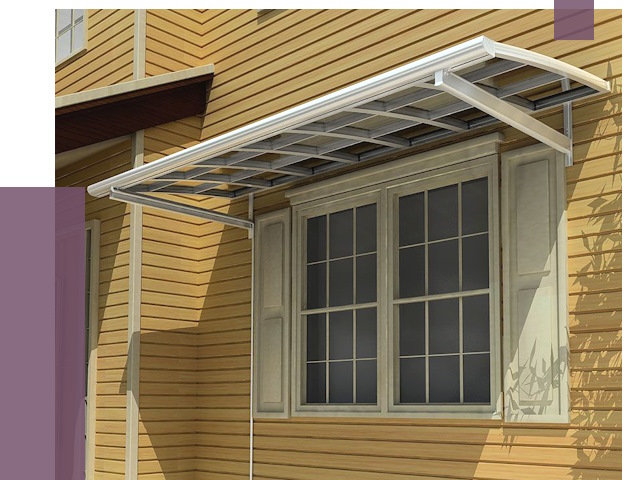 Козырьки над окнами в Коврове от 7623 руб. — монтаж, покупки | ПРОЛЁТ-Квр