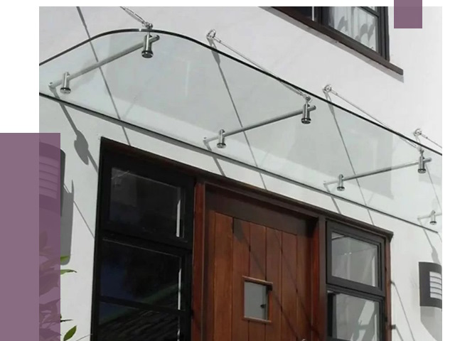 Стеклянные козырьки в Коврове от 18929 руб. | ПРОЛЁТ-Квр