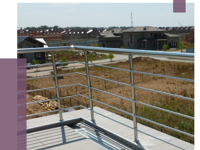 Парапеты из нержавеющей стали в Коврове от 7981 руб. за м² | ПРОЛЁТ-Квр