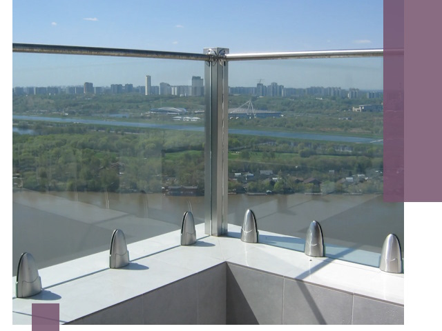 Стеклянные парапеты премиум класса в Коврове для домов и бизнесов