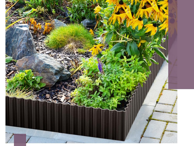 Металлические бордюры для клумб в Коврове — производство и монтаж