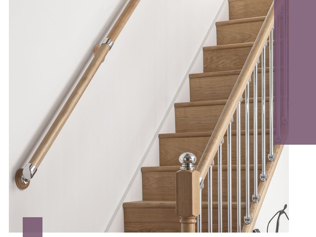 Пристенные поручни из стали и нержавейки под монтаж в Коврове